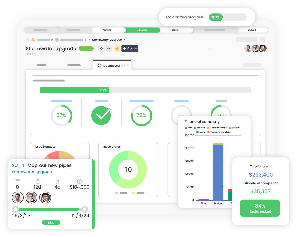 Psoda in application dashboard graphics